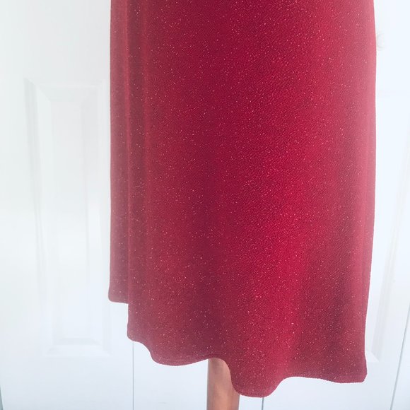 Rabbit Rabbit Rabbit Dress Red Sparkling Cocktail Sleeveless 10 M Dry Cleaned - Picture 4 of 11